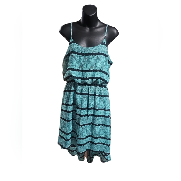 Delirious Teal and Black Dress - Picture 1 of 7